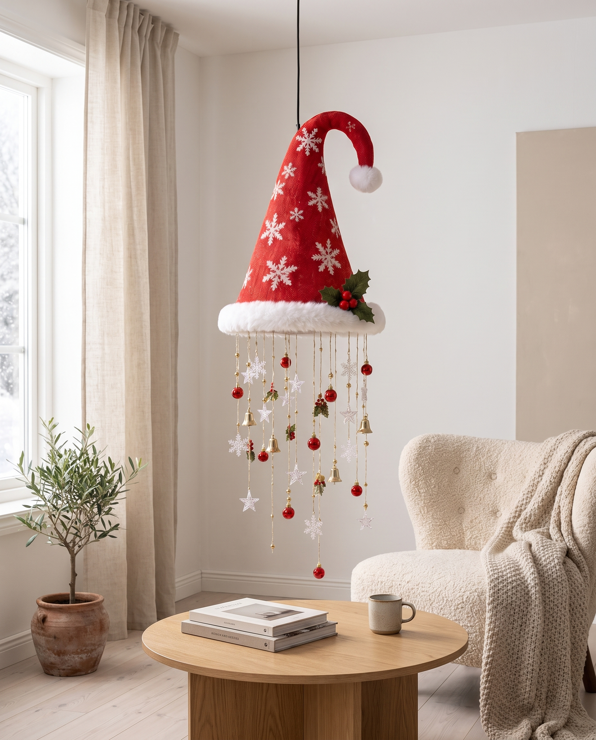 Santa Hat lamp in daylight [off]